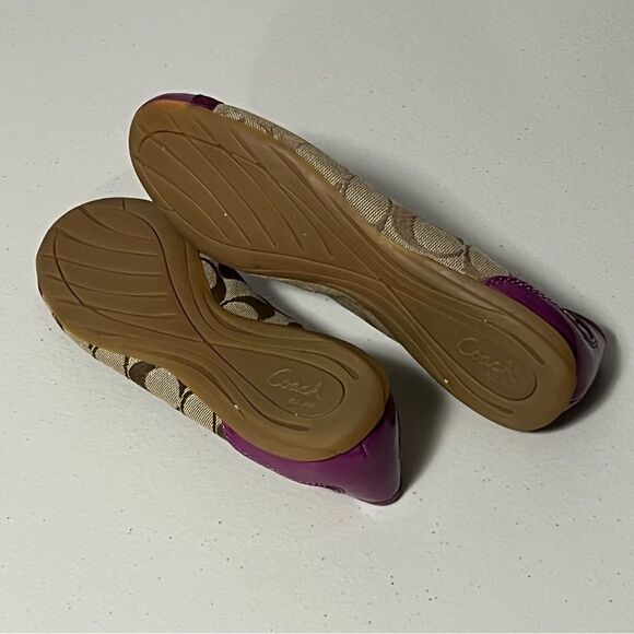 𝅺coach Monogram Cecile Cap Toe Ballet Flat - Picture 10 of 11